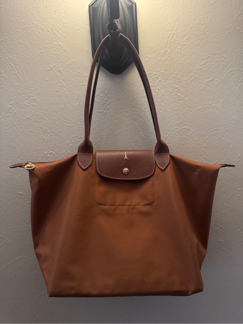 Longchamp Brown Shoulder Tote Bag